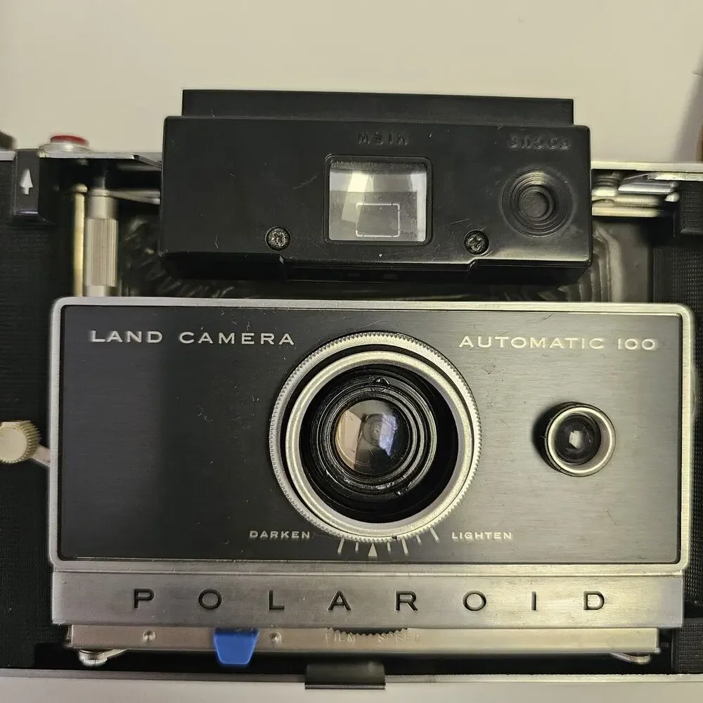 Vintage Polaroid Automatic 100 Land Camera Film Decorative Design